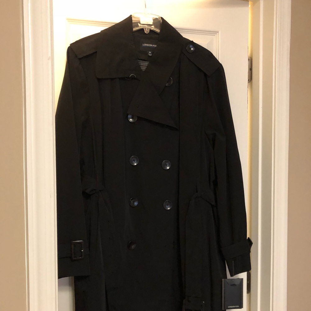 Plus size London fog trench coat.